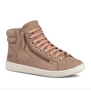 Ugg’s women’s olive leather high top sneaker